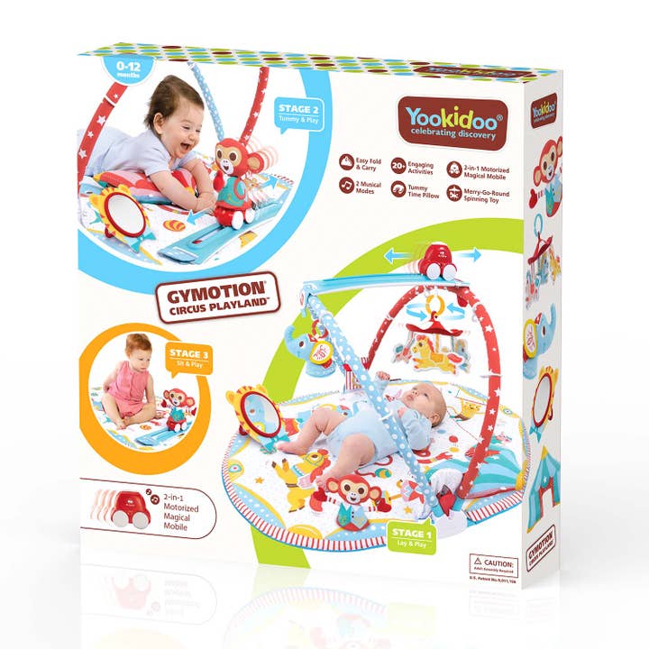 Yookidoo UK - Vendita all'ingrosso Tappetino da gioco - Bambini e neonati - Parco giochi Gymotion Circus8