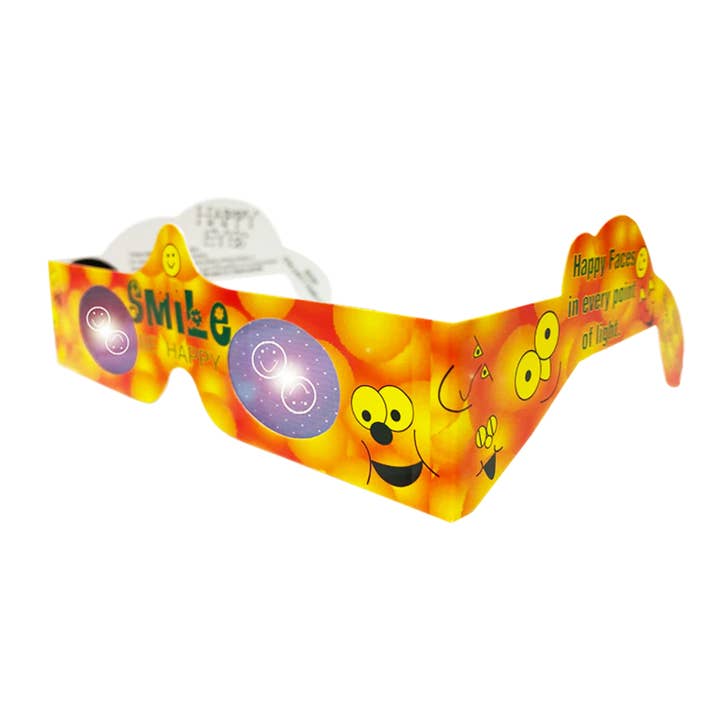 Lot de 25 lunettes Happy Eyes 3D Smiley Face pour la vente par American Paper Optics, LLC