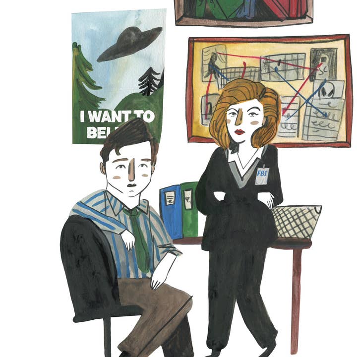 X Ficheiros Imprimir por atacado de Dick Vincent Illustrations