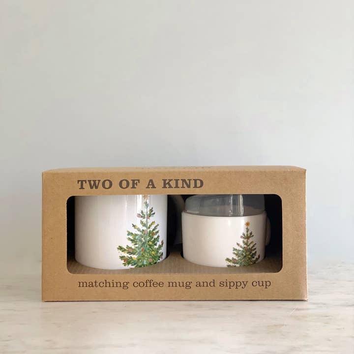 Helmsie - Wholesale Coffee mug - Christmas Tree Two of a Kind Cup Set, Baby Christmas, Gift1