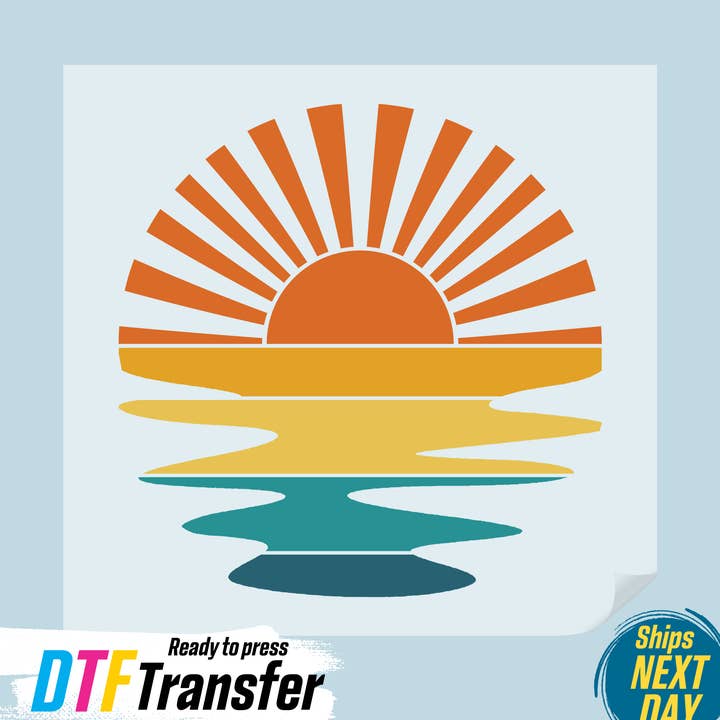 Retro Sunshine DTF Transfer for wholesale by DTF Office