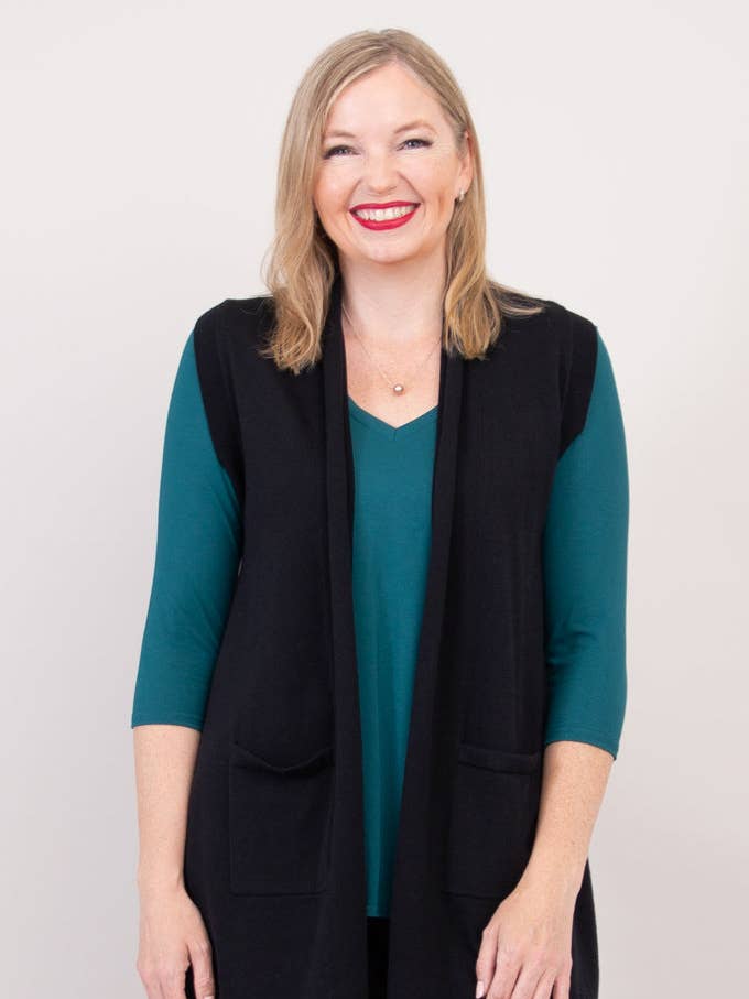 Jude Cardigan, Preto, Algodão por atacado de Blue Sky Clothing Co LLC