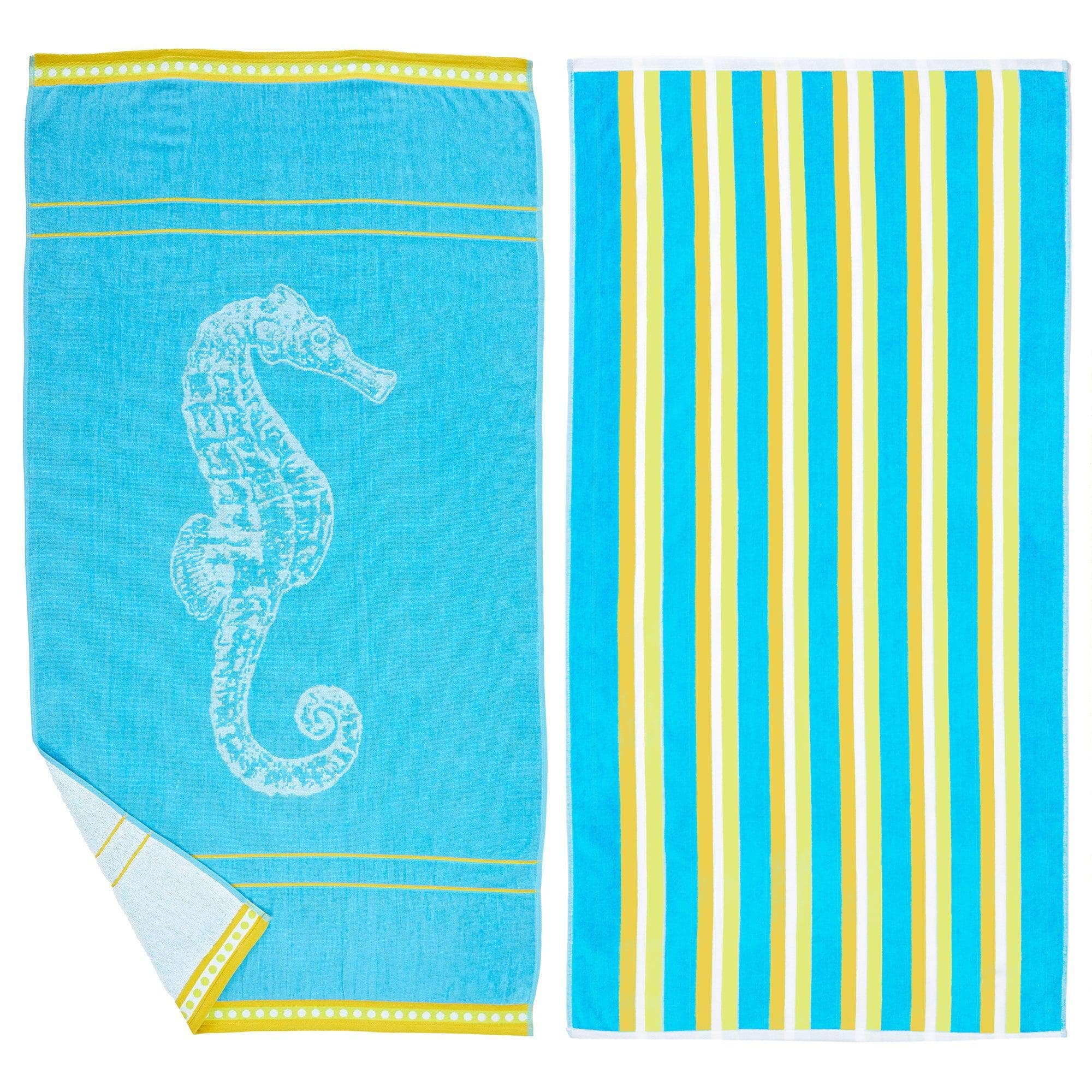 BH Collective - Wholesale Beach Towel - Beach Towels - 100% Cotton Jacquard, 2pk  - Playa Collection20
