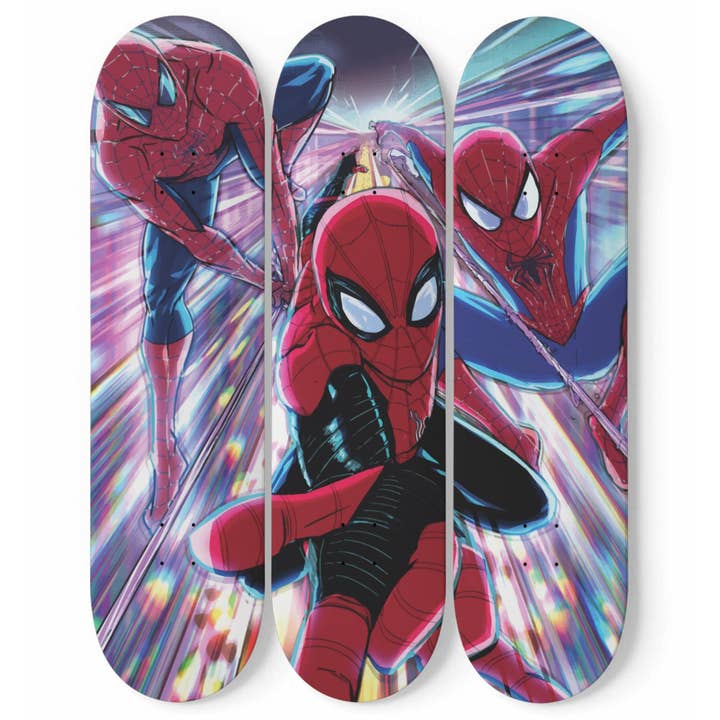 3 Spider-Man 2 | Skateboard Deck Wall Art | Wall Hanging Room Decoration | Skateboard Deck Display Floating Wall Mount for wholesale by SkateboardArtsy