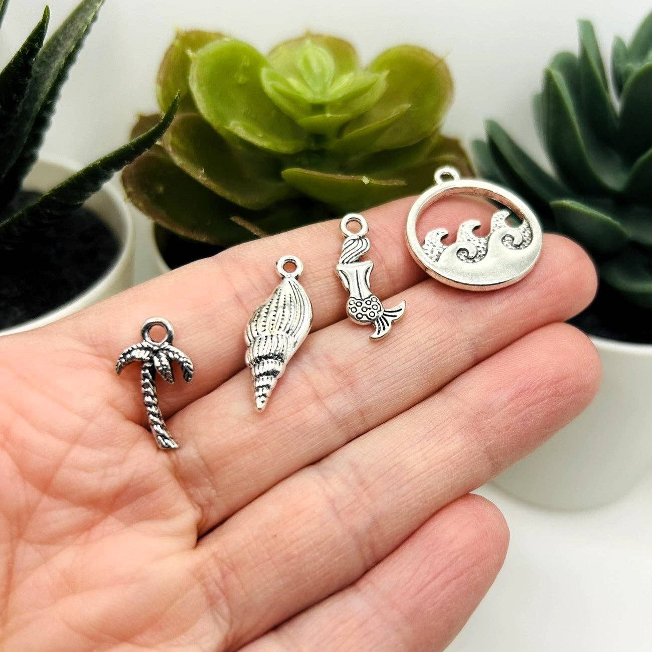 Guerrilla Charm - Wholesale Individual Charm/Pendant - Antique Silver Ocean Theme Charms, 12 Styles1