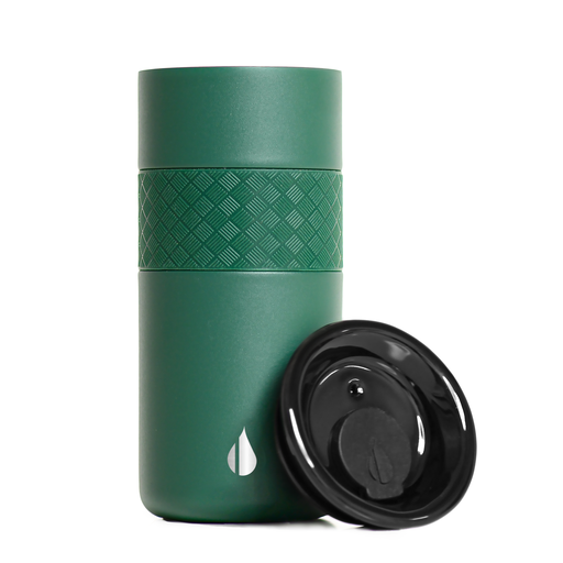 Elemental - Wholesale Insulated Mug/Tumbler - Artisan Insulated Ceramic Lid Tumbler 16oz - Forest Green1
