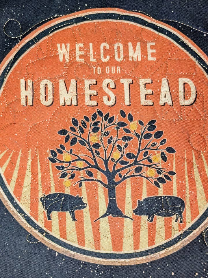 Homesteading/Farming themed Potholders for wholesale by Red Mitten