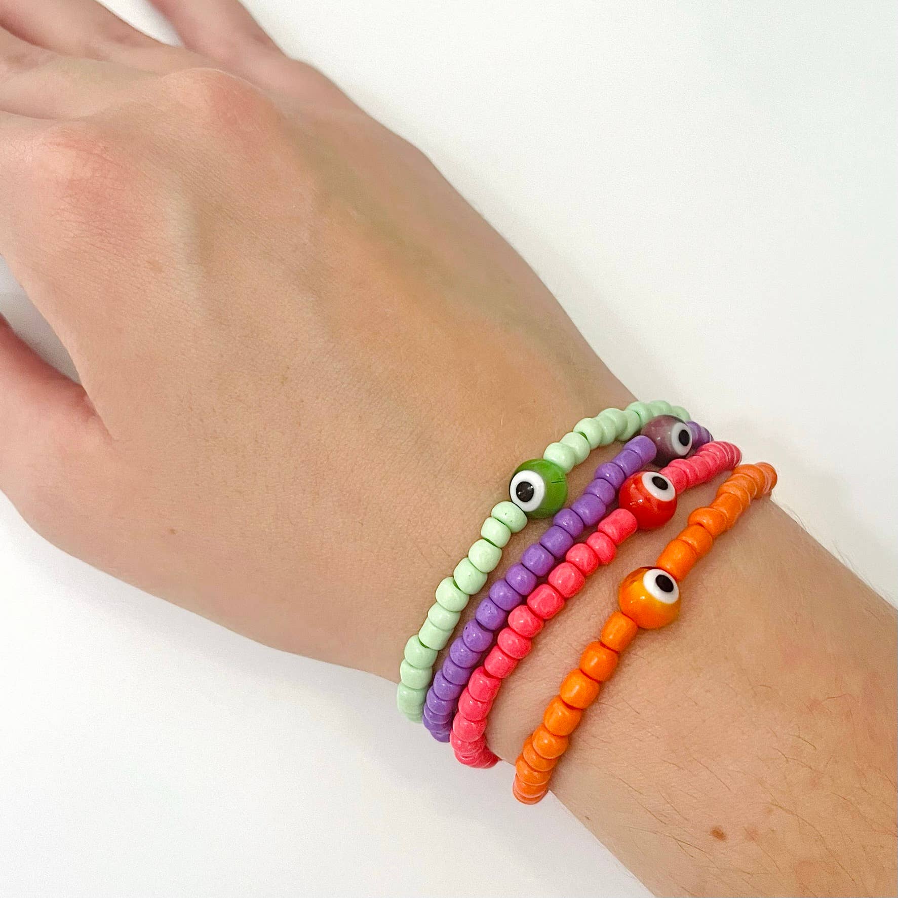 Charley Taylor Art - Wholesale Beaded Bracelet - Evil Eye Color Magic Bead Bracelet9