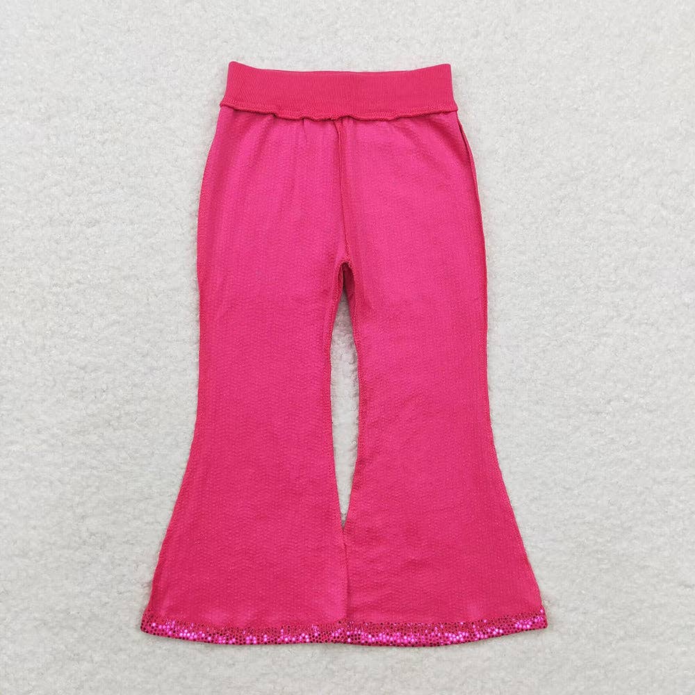 Aier Wholesale - Wholesale Pants - Kids - Baby Girls Colorful Sequin Sparkle Bell Bottom Pants7