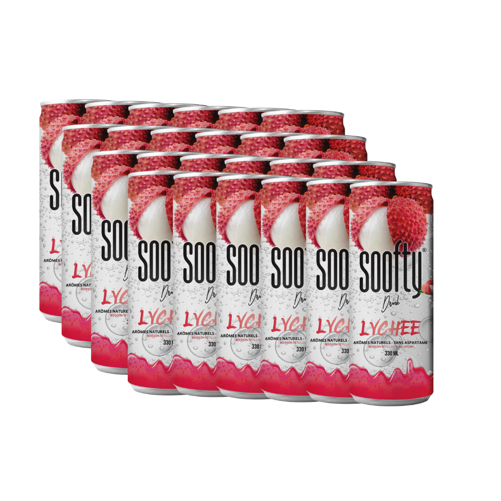 123bonbon - Vendita all'ingrosso Bibite/bevande gassate - Soofty Lychee Slim 33 cl3