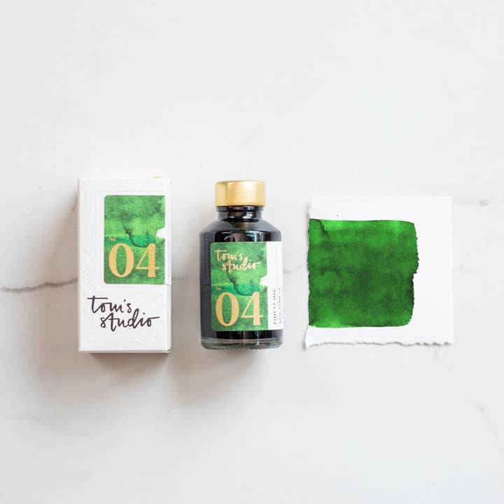 Fountain Pen Ink - New Forest Green for wholesale by Tom's Studio