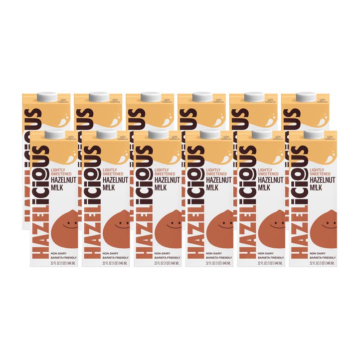 Hazelicious Hazelnut Milk, Lightly Sweetened (12-Pack) for wholesale by Hazelicious
