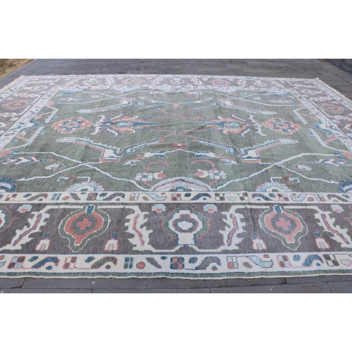 The Loom Wholesale - Vendita all'ingrosso Tappeto - Tappeto in lana Oushak turco oversize per soggiorno9