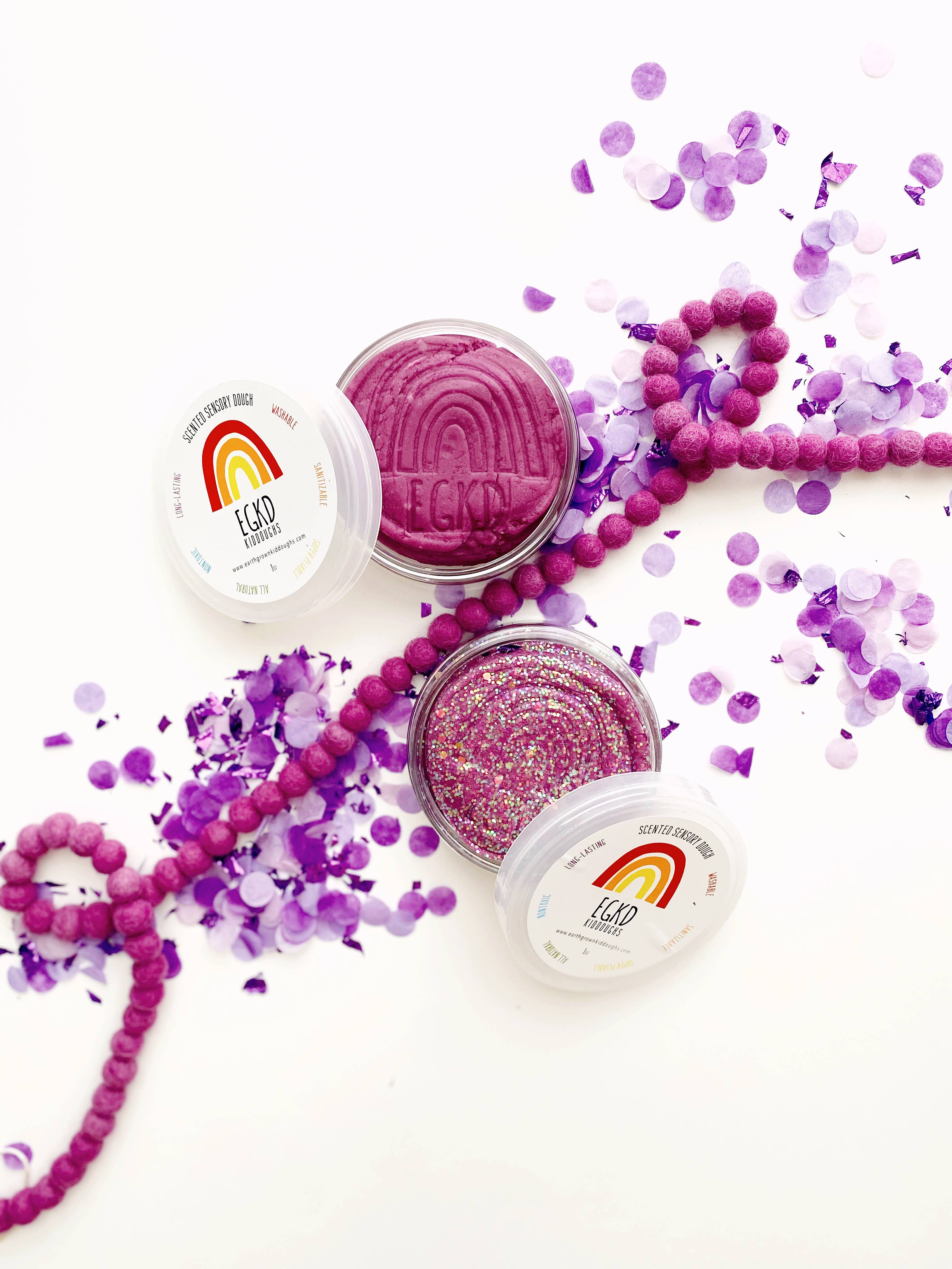 Earth Grown KidDoughs (KidDoughs by EGKD) - Wholesale Putty/slijm - Kinderen - Paarse KidDough - 113 g0