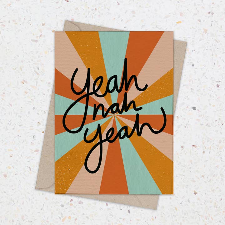 Tarjeta de felicitación-Sí no sí para venta al por mayor de Saltbush Creations