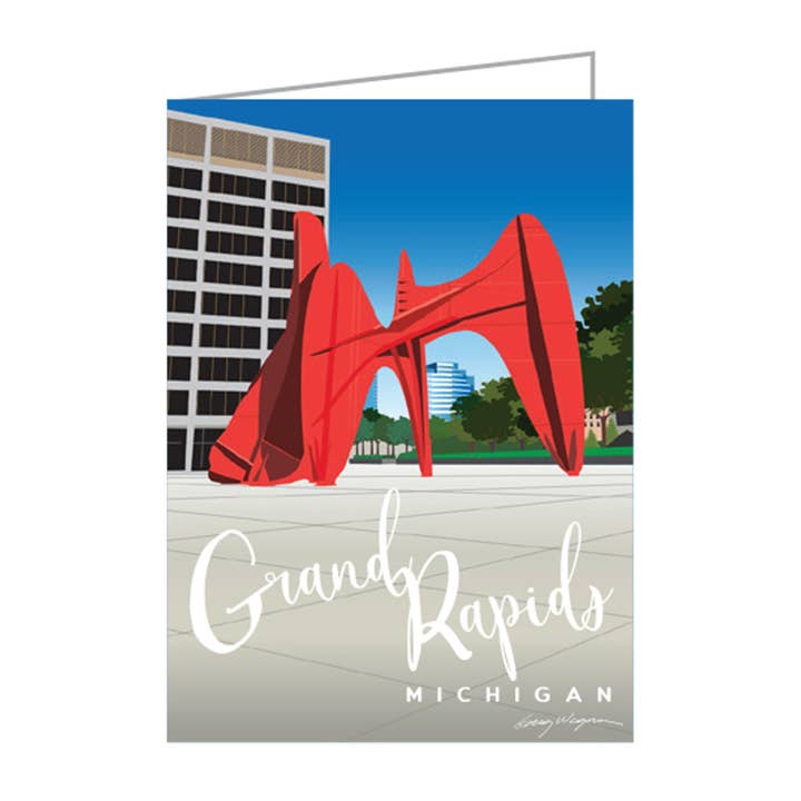 Cartes-notes Sculpture « La Grande Vitesse » d'Alexander Calder pour la vente par WagsStuff