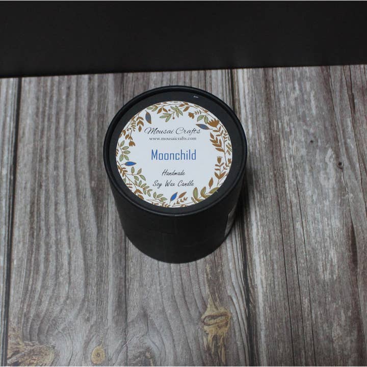 Mousai Crafts - Wholesale Jar/Filled Candle - Moonchild 8.5oz Soy Wax Candle6