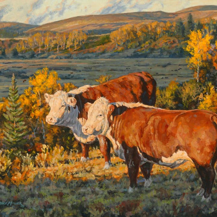 Natures Window - Wholesale Coffee Mug - CATTLE COUNTRY-HEREFORD COW COFFEE MUG-Art by Bruce Miller