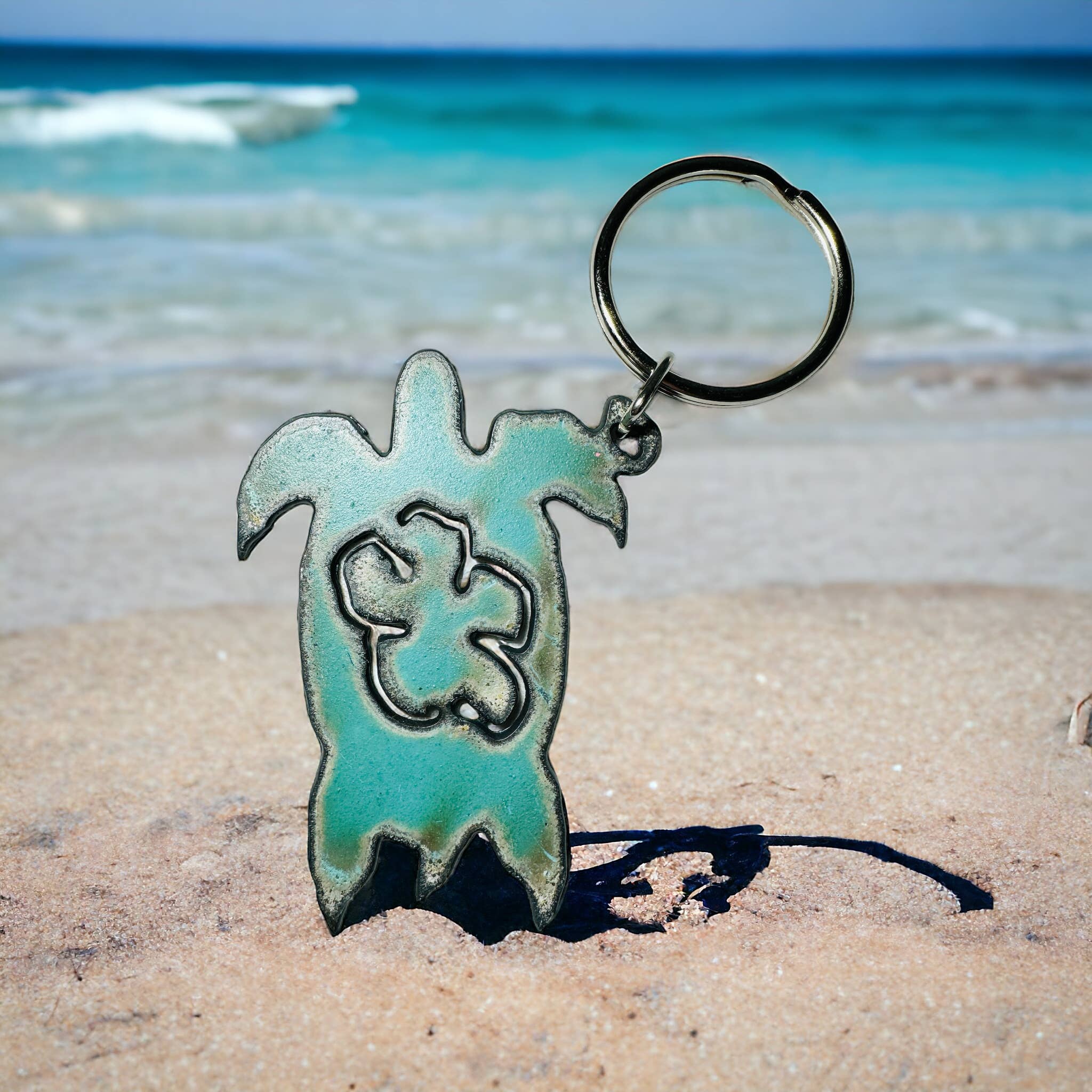 Iron Jewel - Wholesale Keychain - Unisex - Sea Turtle keychain metal tourist souvenir nautical coastal2