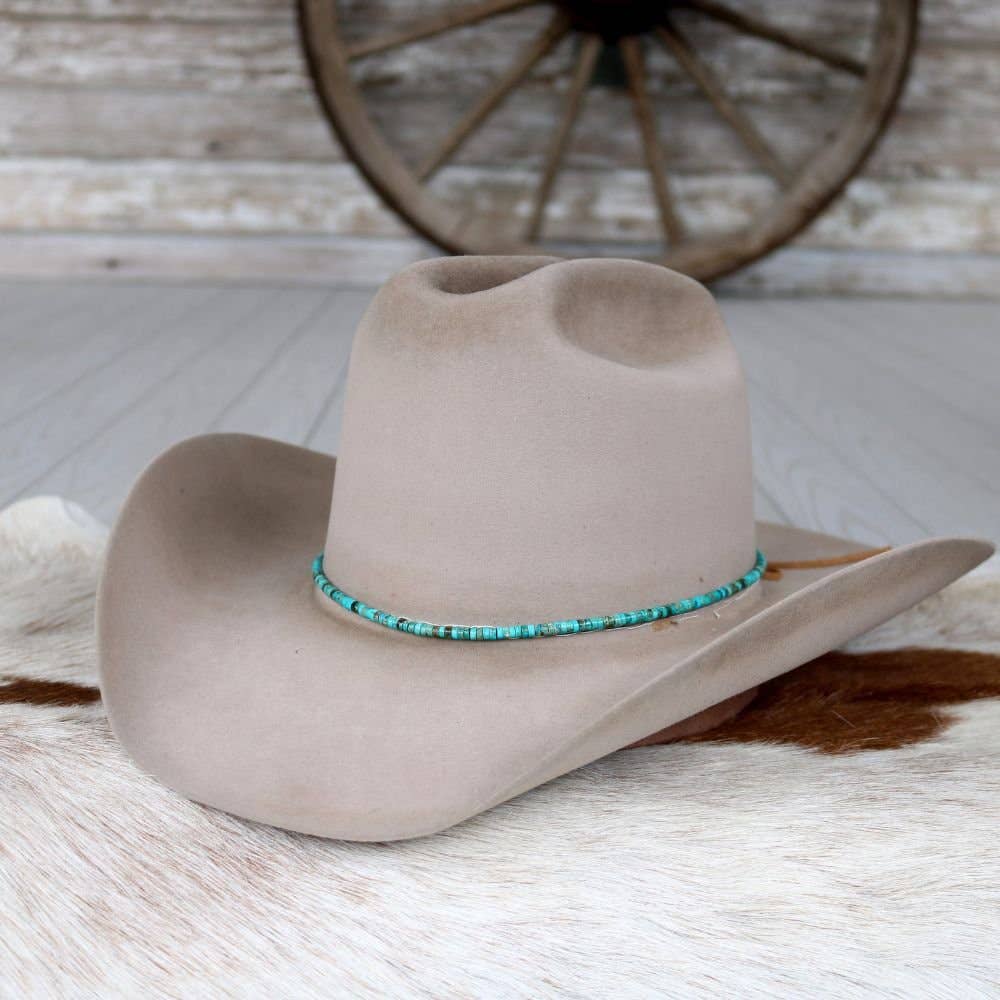 Willow Lane Hat Co. - Vente Accessoire pour chapeau – femme - Bracelet à chapeau en pierre turquoise1
