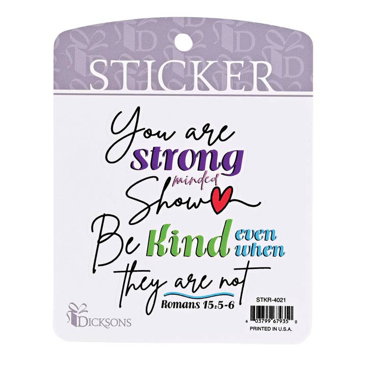 Sticker You Are Strong Minded for wholesale by Magnolia