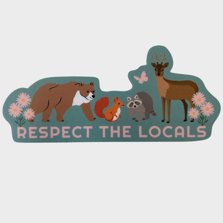 Respect the Locals Sticker for wholesale by Plantiful Design Co