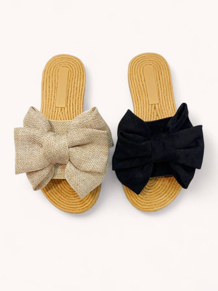 CCOCCI - Wholesale Sandals - Women's - ATHENA-24 BIG BOW RIBBON LIGHTWEIGHT FOAM SANDALS2