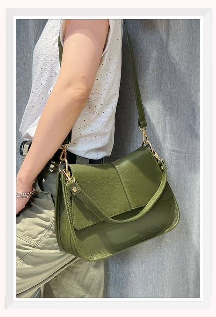 Z et Z - Wholesale Shoulder Bag - Women's - Grained leather shoulder bag C03771