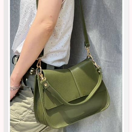 Z et Z - Wholesale Shoulder Bag - Women's - Grained leather shoulder bag C03771