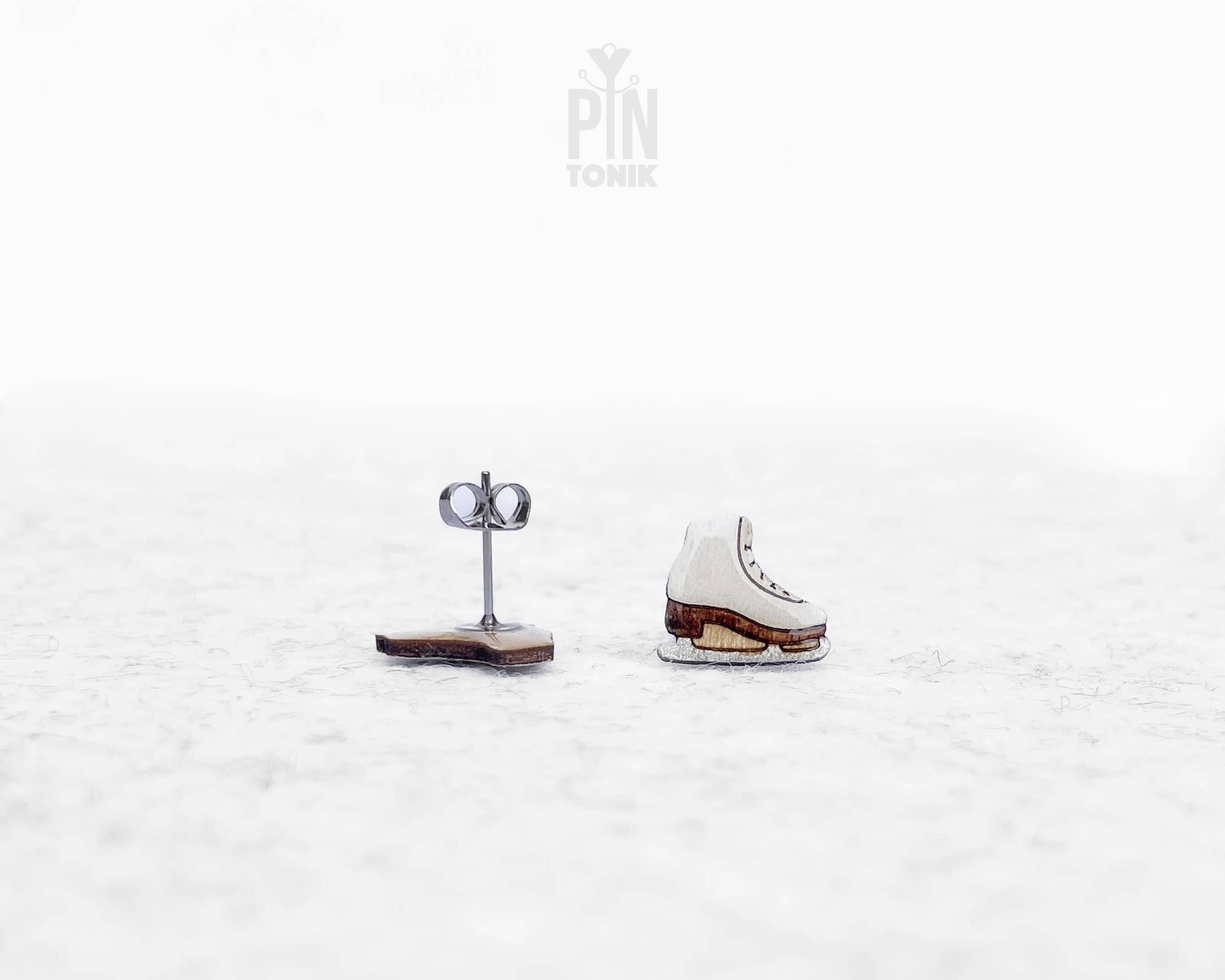 PinTonik - Wholesale Stud/Post Earrings - Ice Skates Figure Skating Y2K Stud Earrings3
