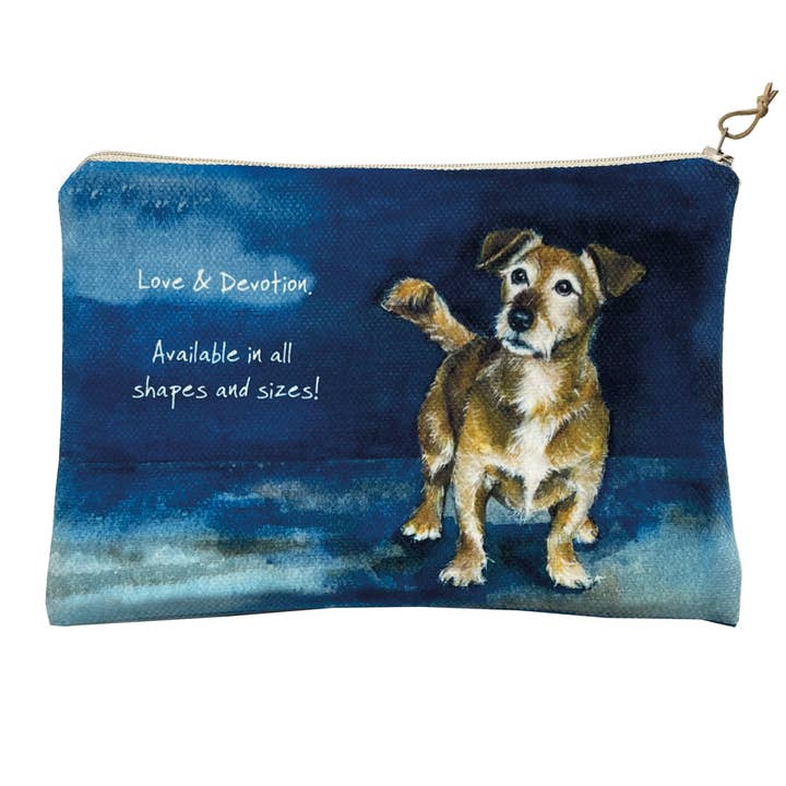 Monedero con cremallera para perros Terrier | Artista Anna Danielle para venta al por mayor de The Little Dog Laughed