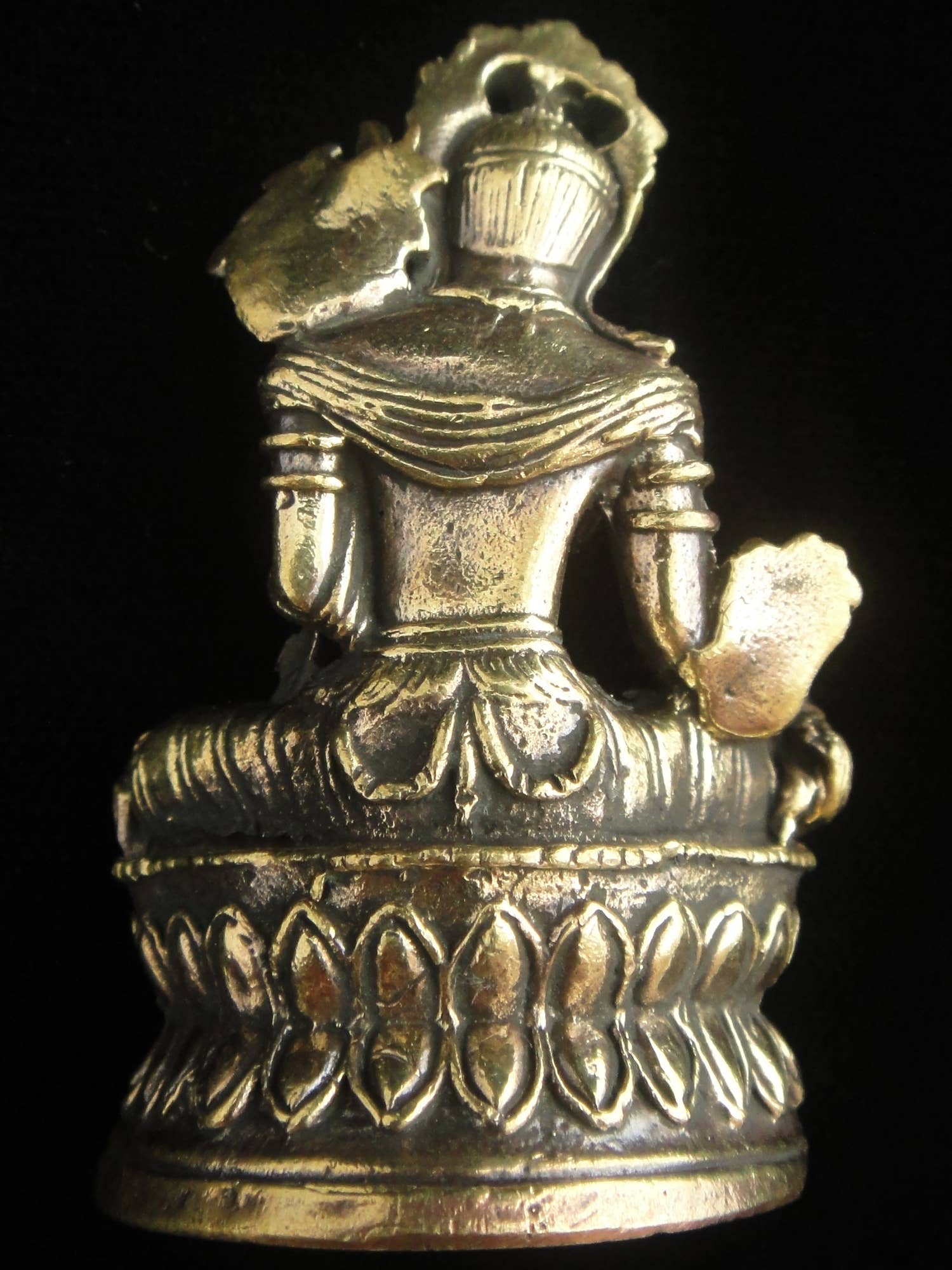 Tika - Wholesale Sculpture - Brass Deity Statuette - Large - Green Tara1