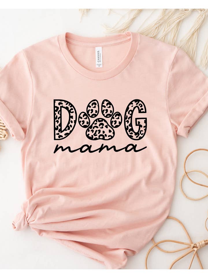 Desert Raine – T-shirt estampada - Mulher por atacado – Camiseta Dog Mama - T-shirt gráfica6