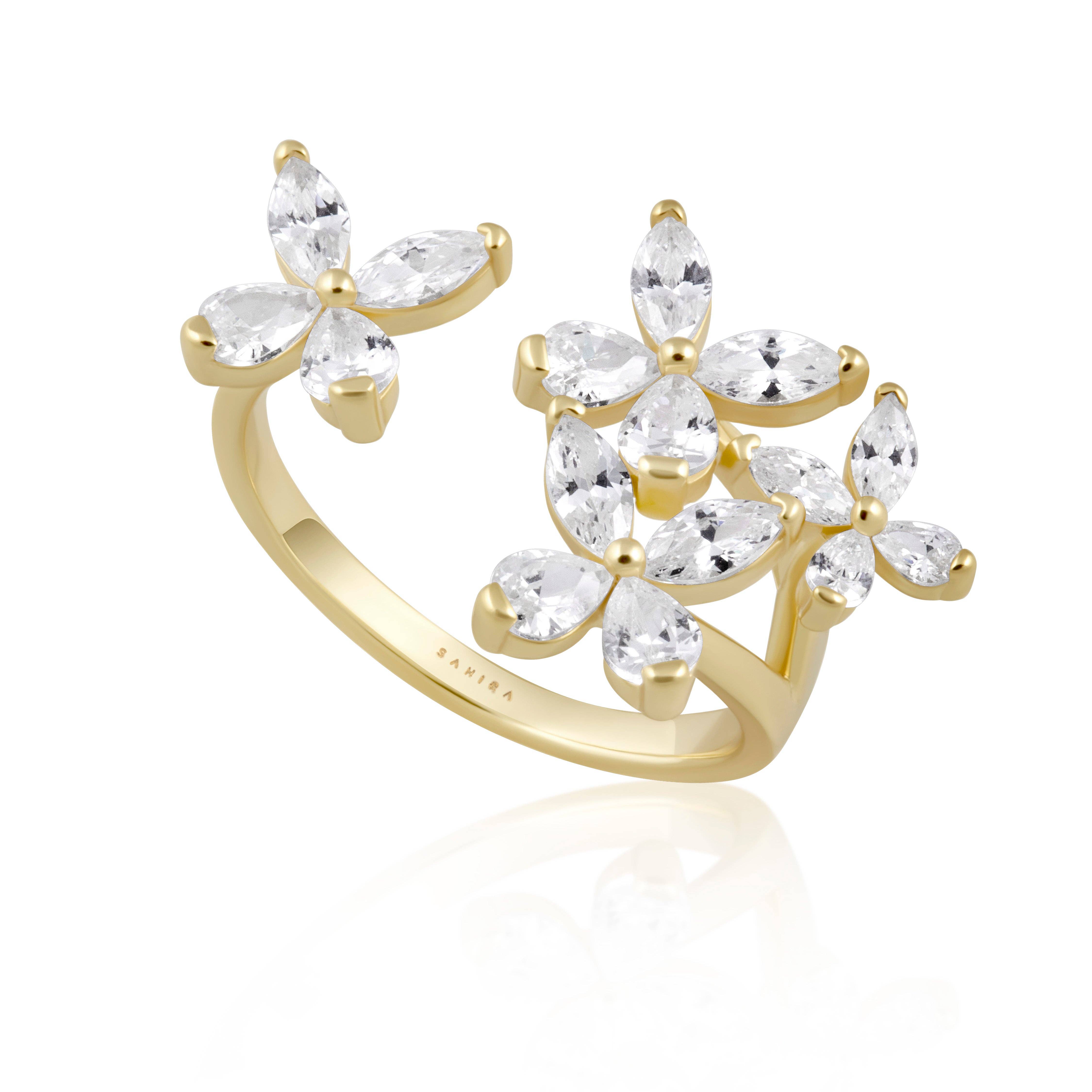 Sahira Jewelry Design - Vente Bague de cocktail/de cérémonie - Bague Papillon CZ0