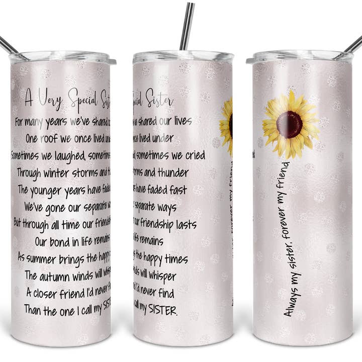 Special Sister Tumbler for wholesale by FaithHopeFashionsLLC