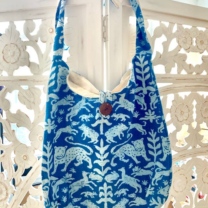 Baizaar - Wholesale Tote Bag - Women's - Indigo Block Print Bag