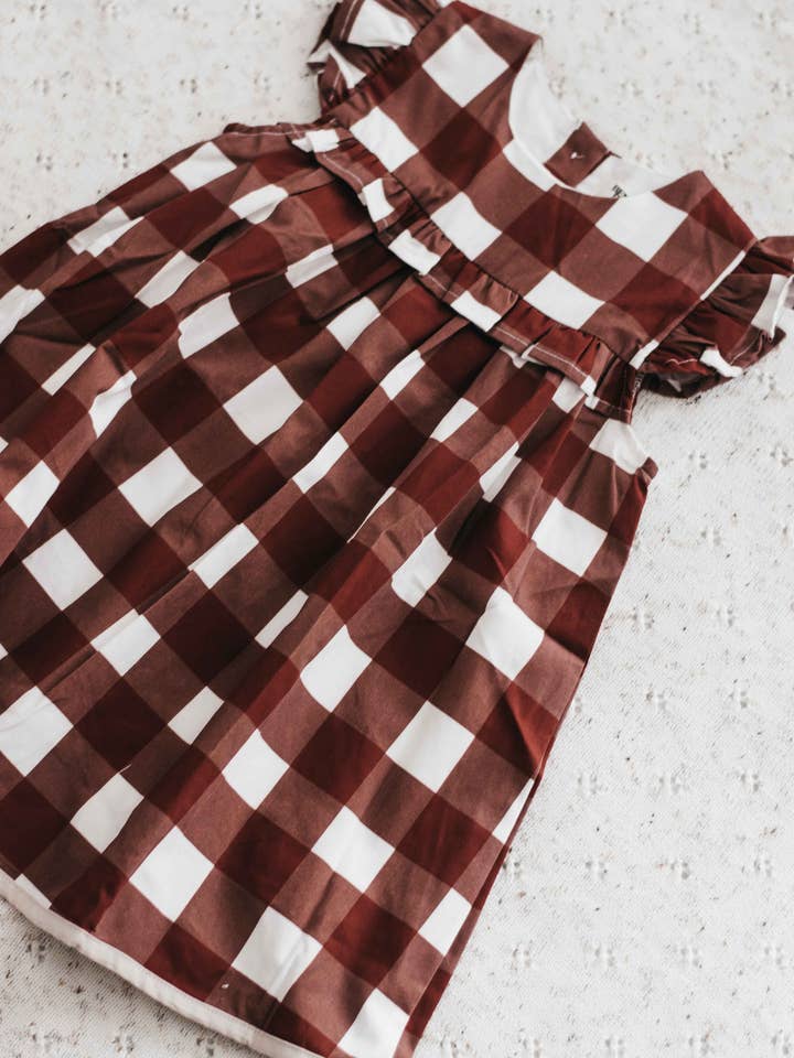 Bencer & Hazelnut - Wholesale Dress - Kids - Playsuit/Dress: Red Gingham5