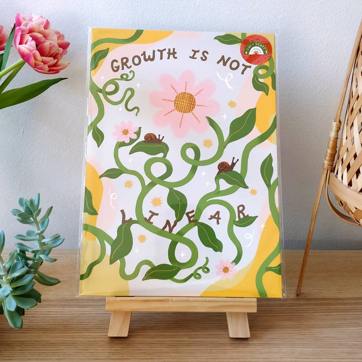 Lucy Scott Illustration - Wholesale Art Print - Growth isn't Linear Art Print0