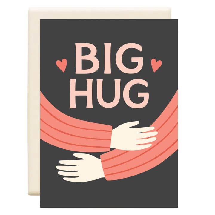 Big Hug Grey | Sympathy Greeting Card for wholesale by Inkwell Cards