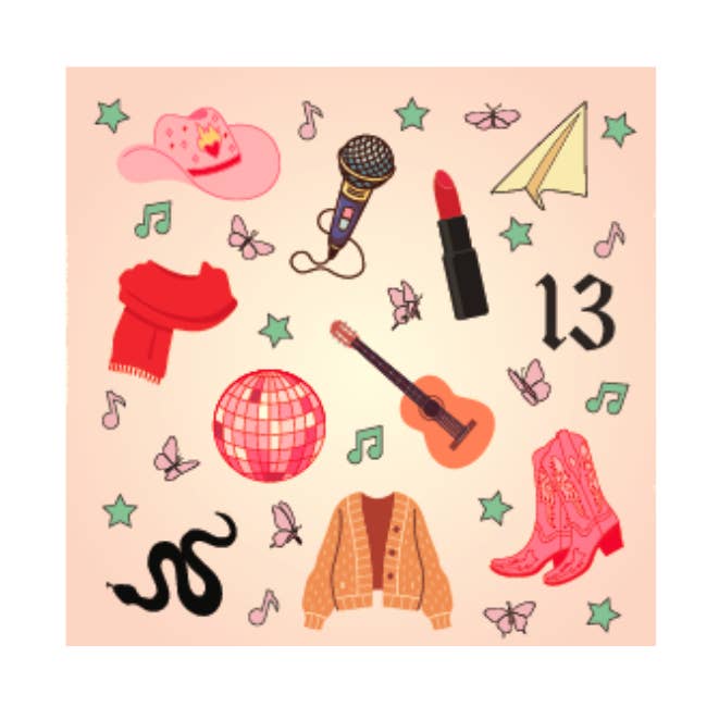 Taylor Swift Inspired Icons Square Magnet for wholesale by Kalan