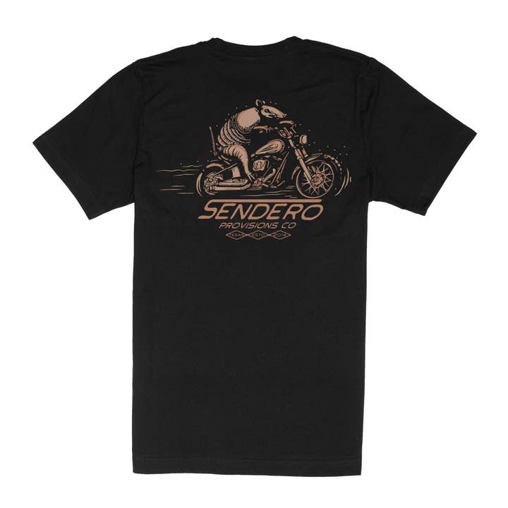 Black Dillo Rider T-Shirt for wholesale on Faire