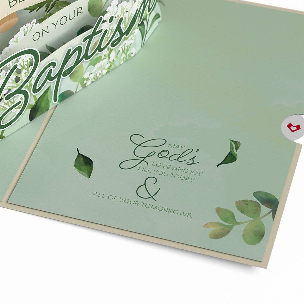 Lovepop Cards - Wholesale Baby Card - Blessings on Your Baptism 5''x7'' Card, Pop-Up Cards3