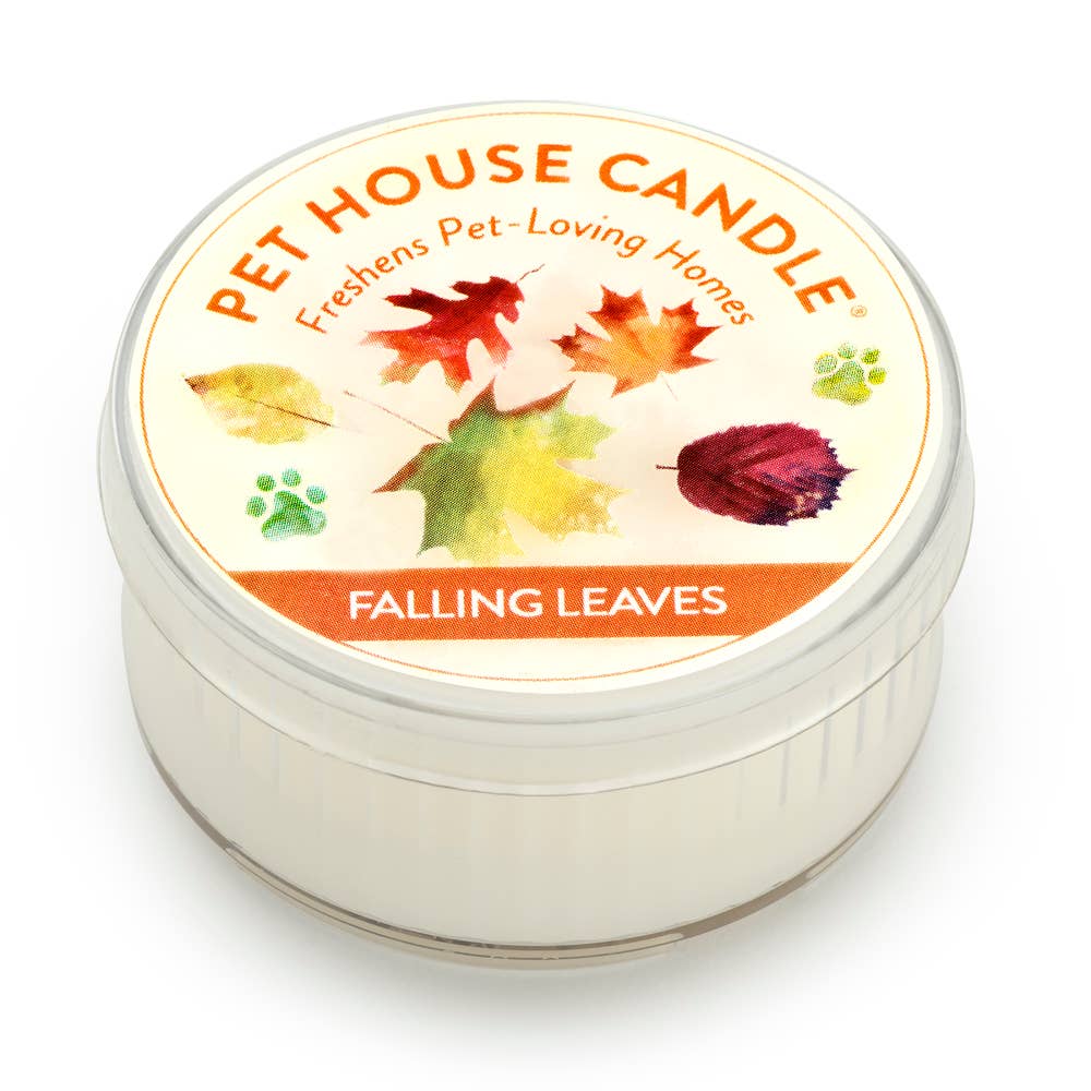 Pet House by One Fur All - Wholesale Travel Candles - Falling Leaves Mini Candle 1.5 oz0