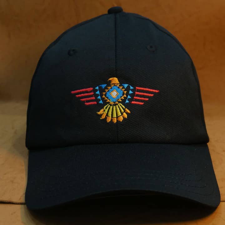 KANGURAH - Venta al por mayor Gorra de béisbol - Unisex - Gorra de béisbol bordada negra de nativo americano tipo camionero2