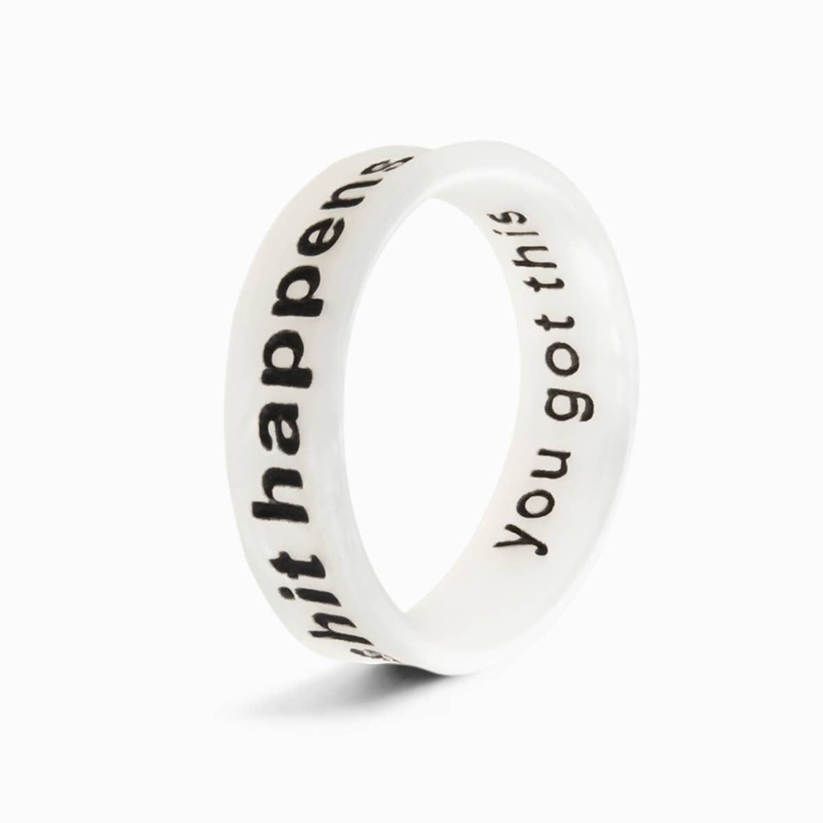Flip Rings - Wholesale Band/Stacked Ring - Flip Reversible you got this and sh*t happens ring1