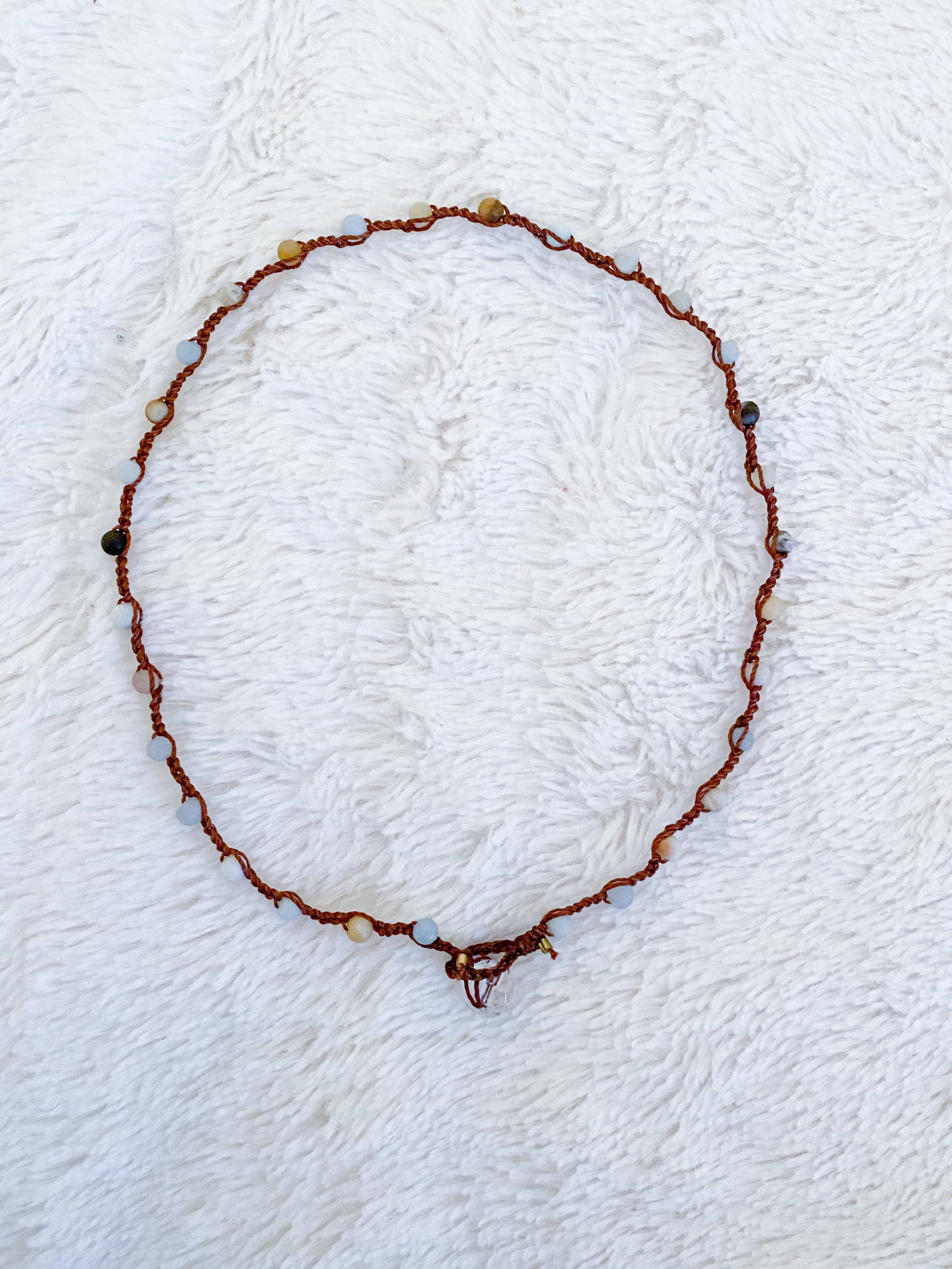 Collier Ras Du Cou En Perles D Argent Et Pierres Precieuses Faire Com Belgium