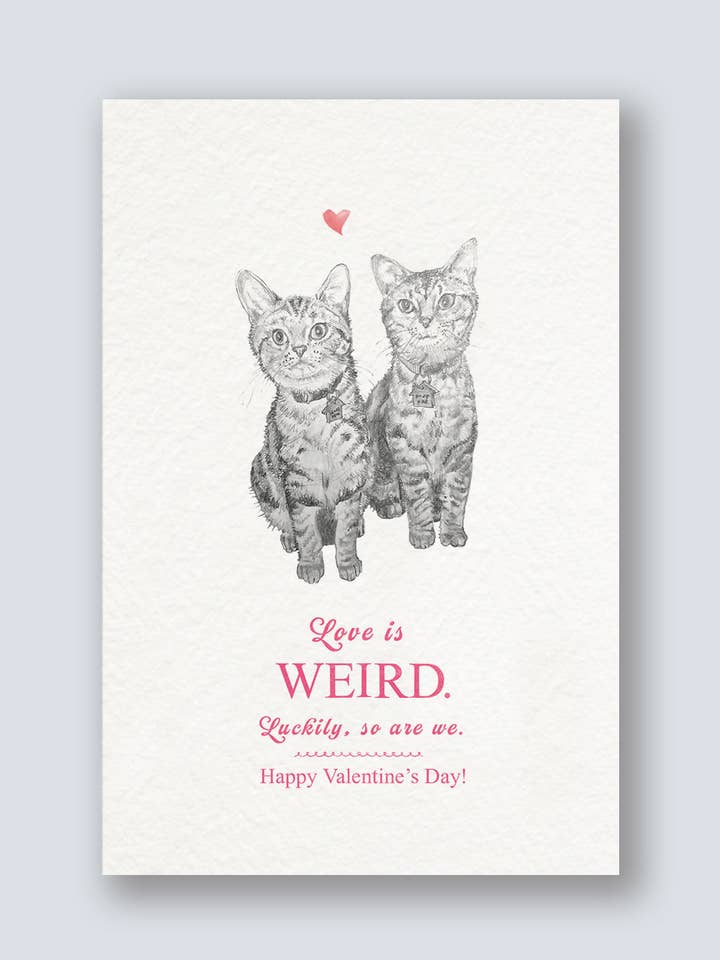 VALENTINE’S DAY: LOVE IS WEIRD 1 for wholesale by Benji's of Brooklyn