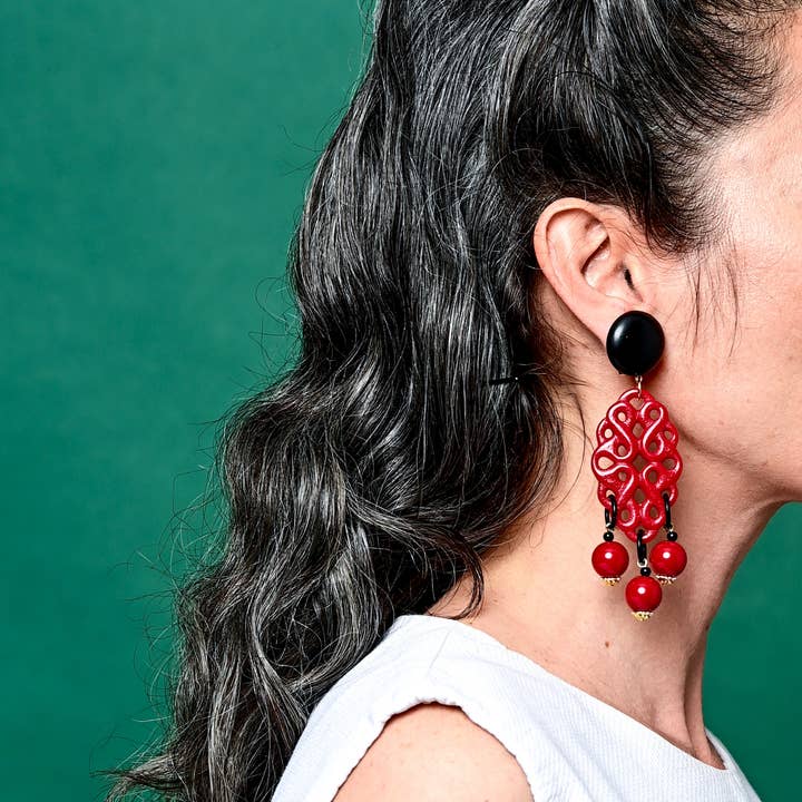 Dantelle III Rood voor wholesale door Michaela Malin