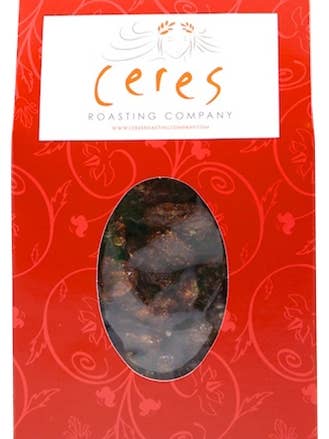 Paquet de 12 oz de pacanes glacées à la cannelle pour la vente par Ceres Roasting Company