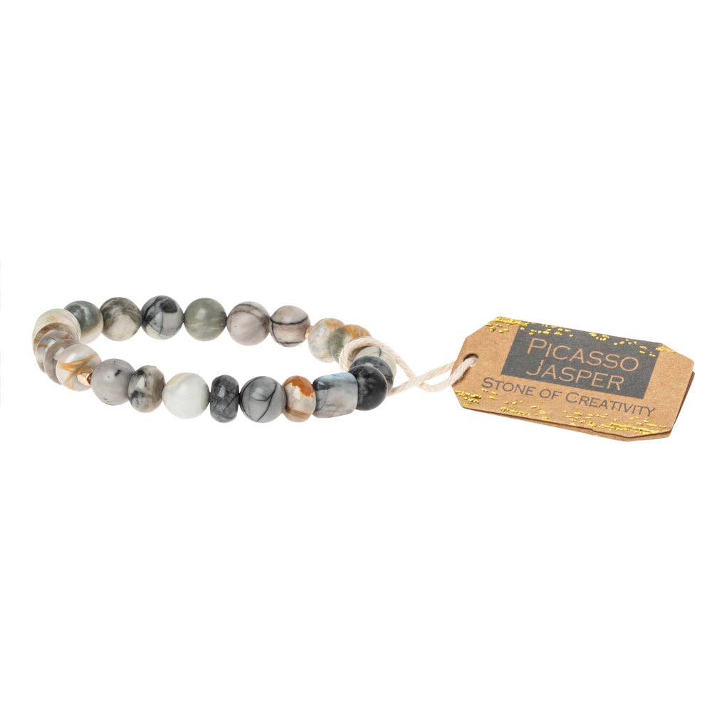 Wholesale Picasso Jasper Stone Bracelet Stone of Creativity for